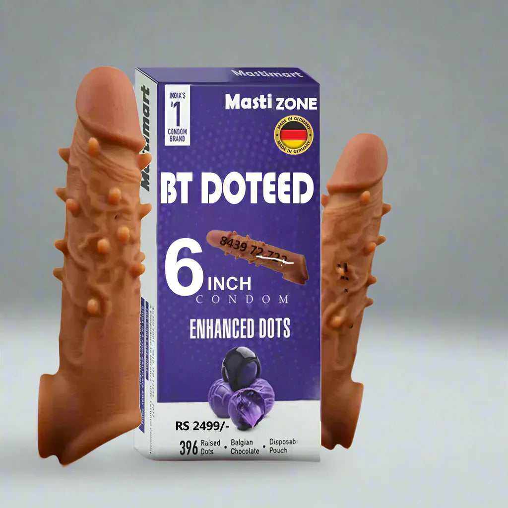 6 Inch BT Dotted Condom
